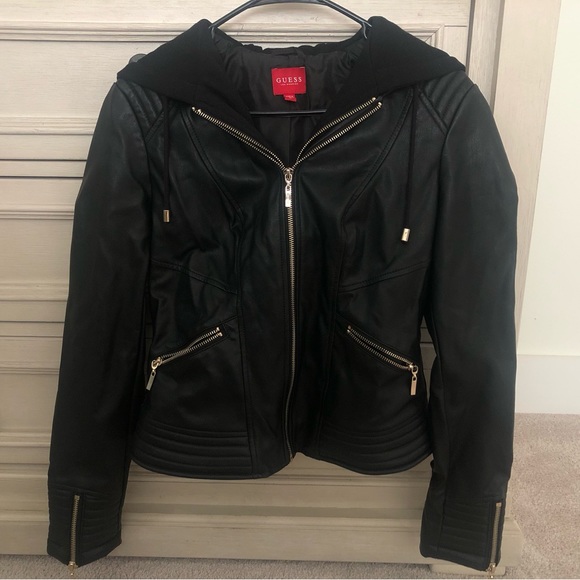 Guess Jackets & Blazers - Guess Leather Jacket